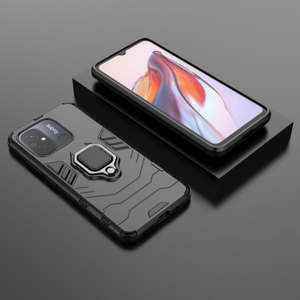 Xiaomi Redmi 12C 4G Skal Ring Hybrid Armor Svart