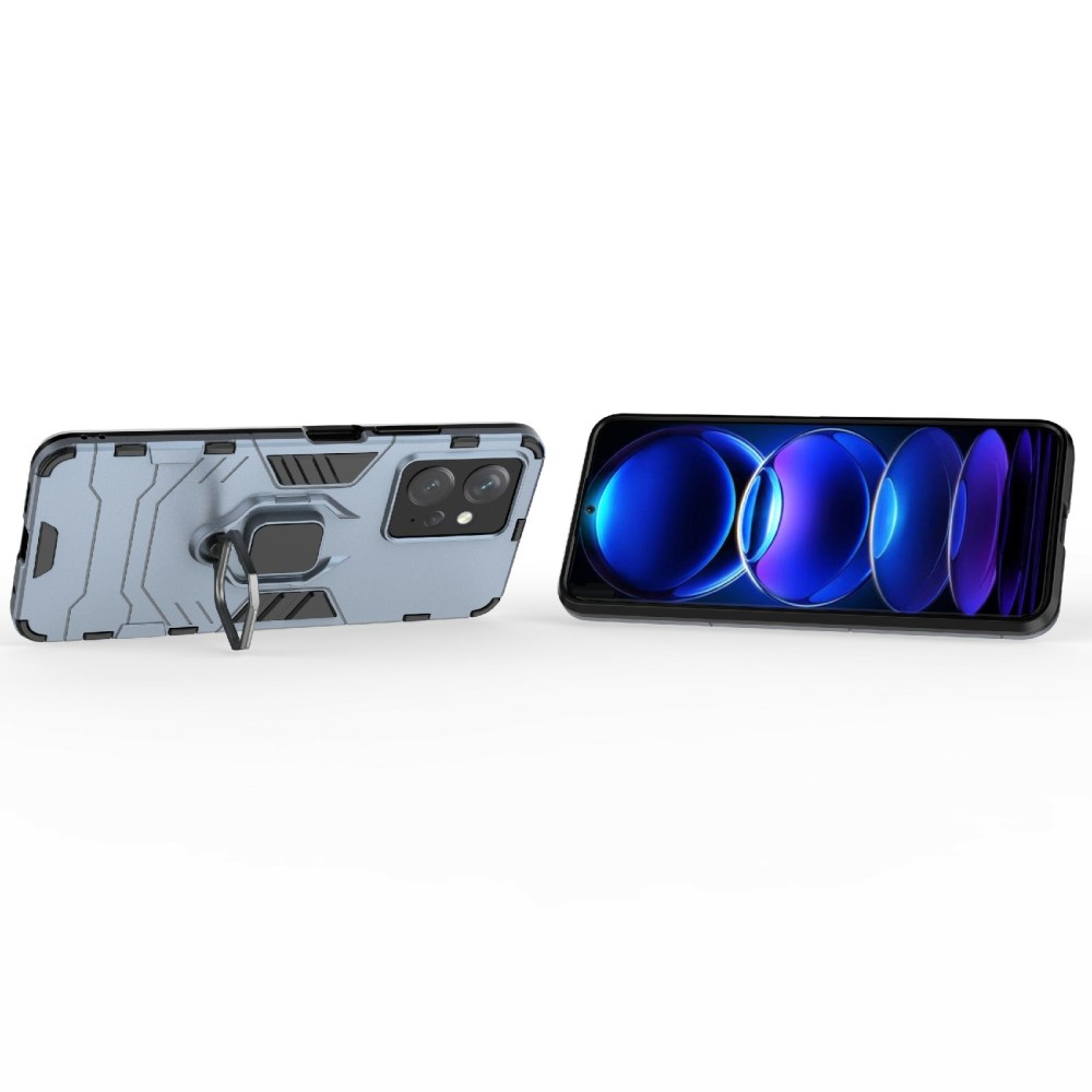  Xiaomi Redmi Note 12 4G Skal Ring Hybrid Armor Blå