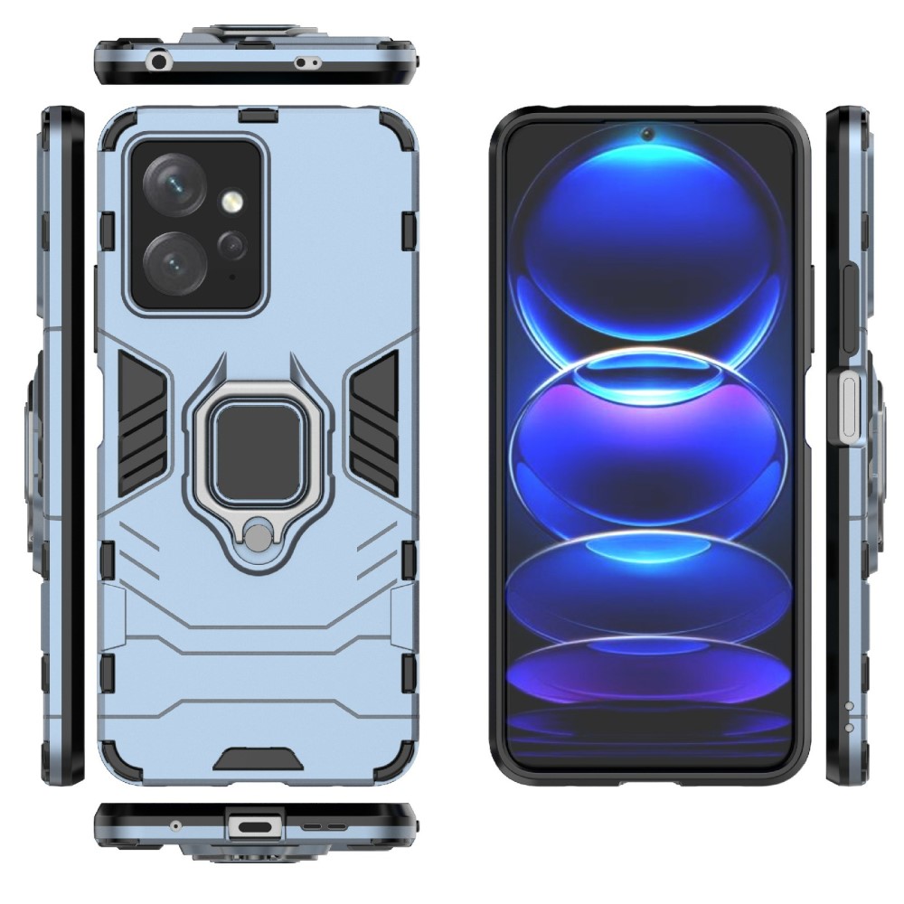 Xiaomi Redmi Note 12 4G Skal Ring Hybrid Armor Blå