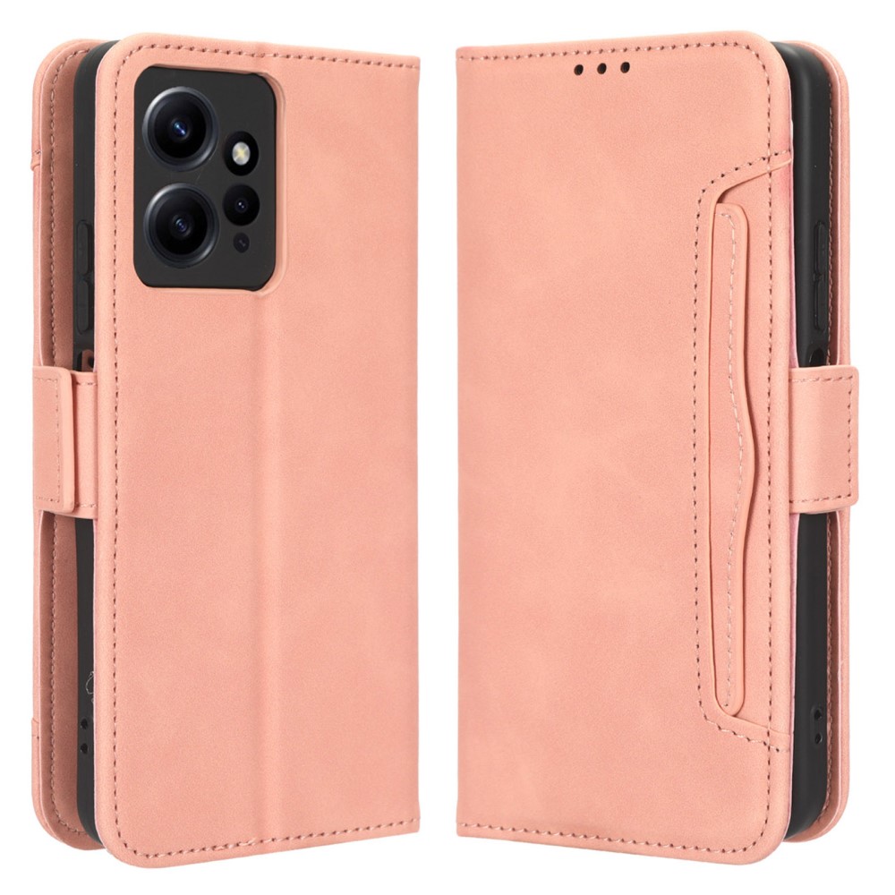  Xiaomi Redmi Note 12 4G Fodral Med Avtagbart Kortfodral Rosa