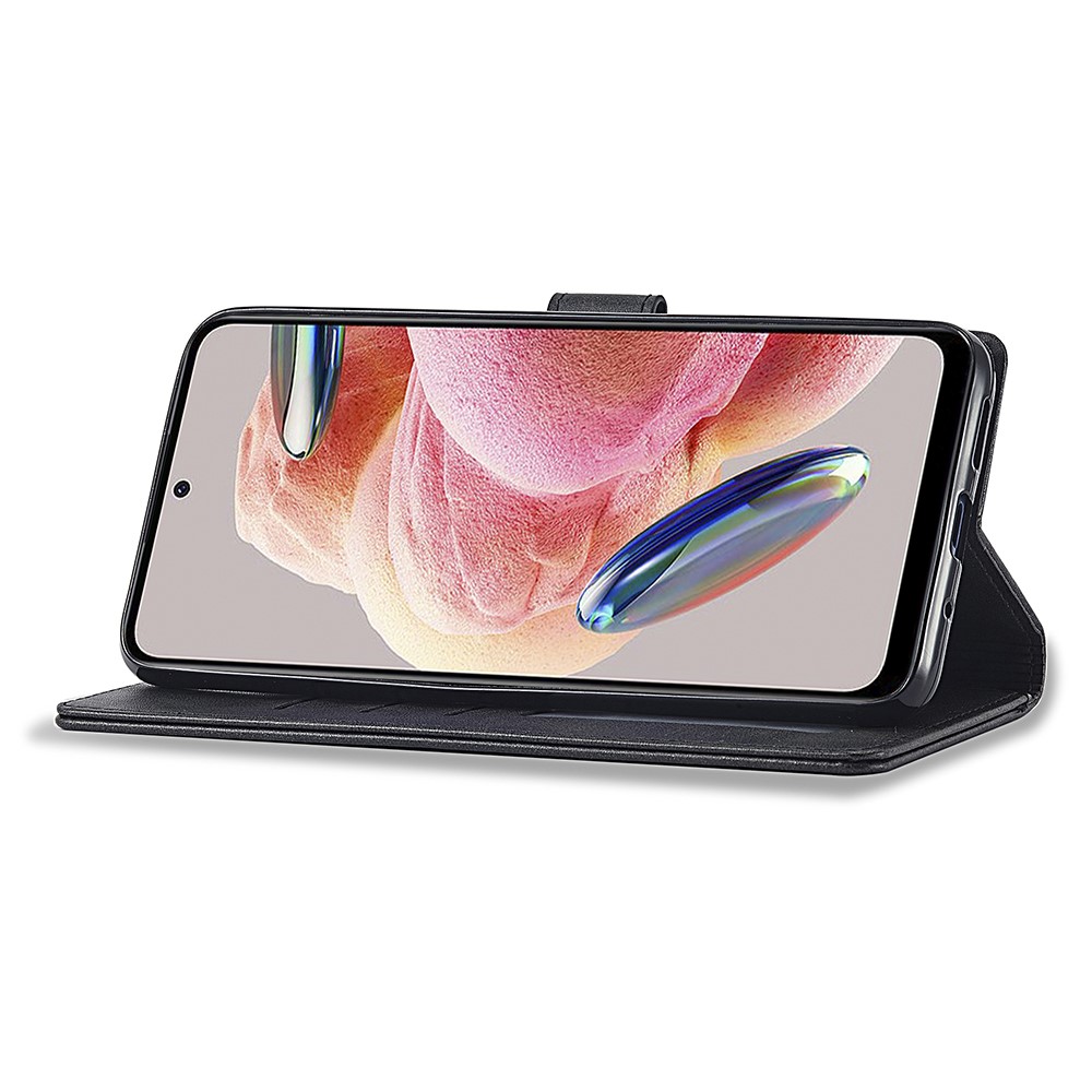 LC.IMEEKE LC.IMEEKE Xiaomi Redmi Note 12 4G Fodral Läder Svart