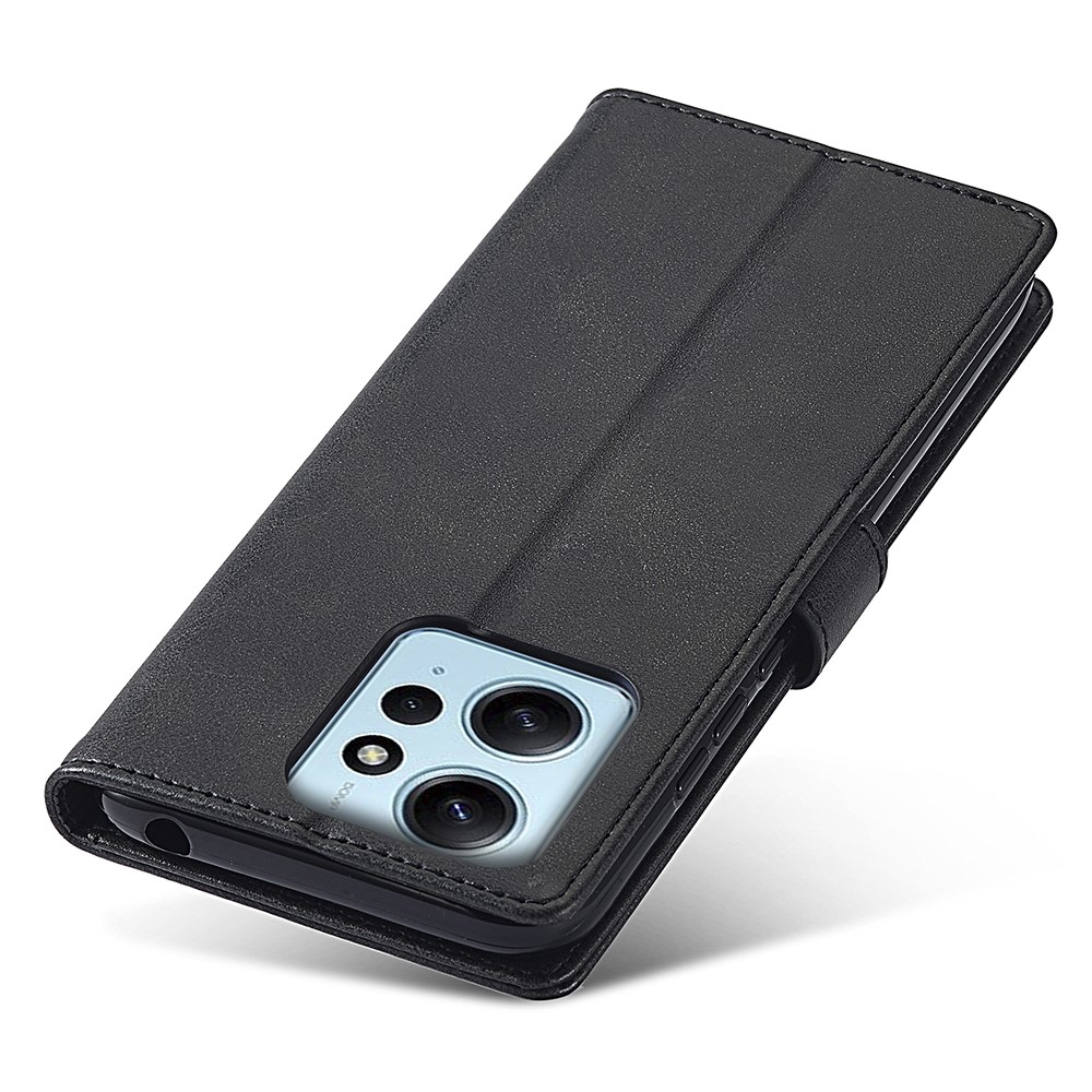 LC.IMEEKE LC.IMEEKE Xiaomi Redmi Note 12 4G Fodral Läder Svart