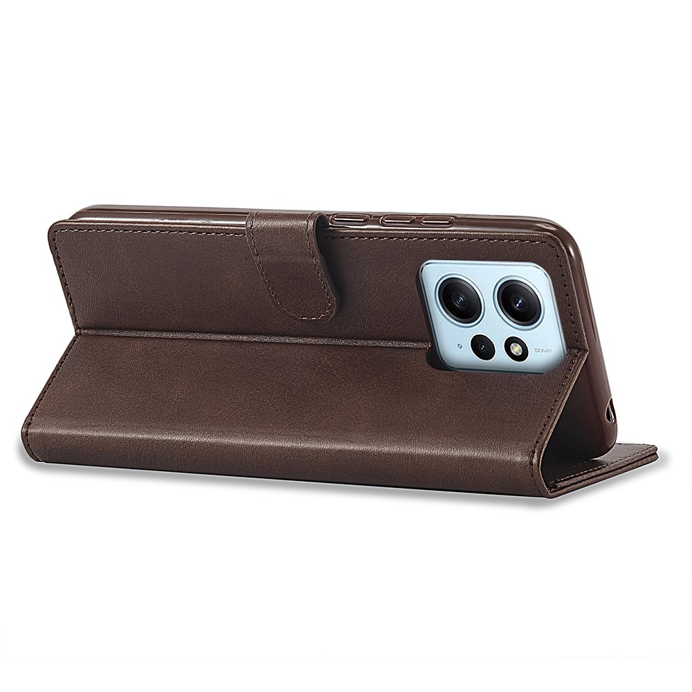 LC.IMEEKE LC.IMEEKE Xiaomi Redmi Note 12 4G Fodral Läder Brun