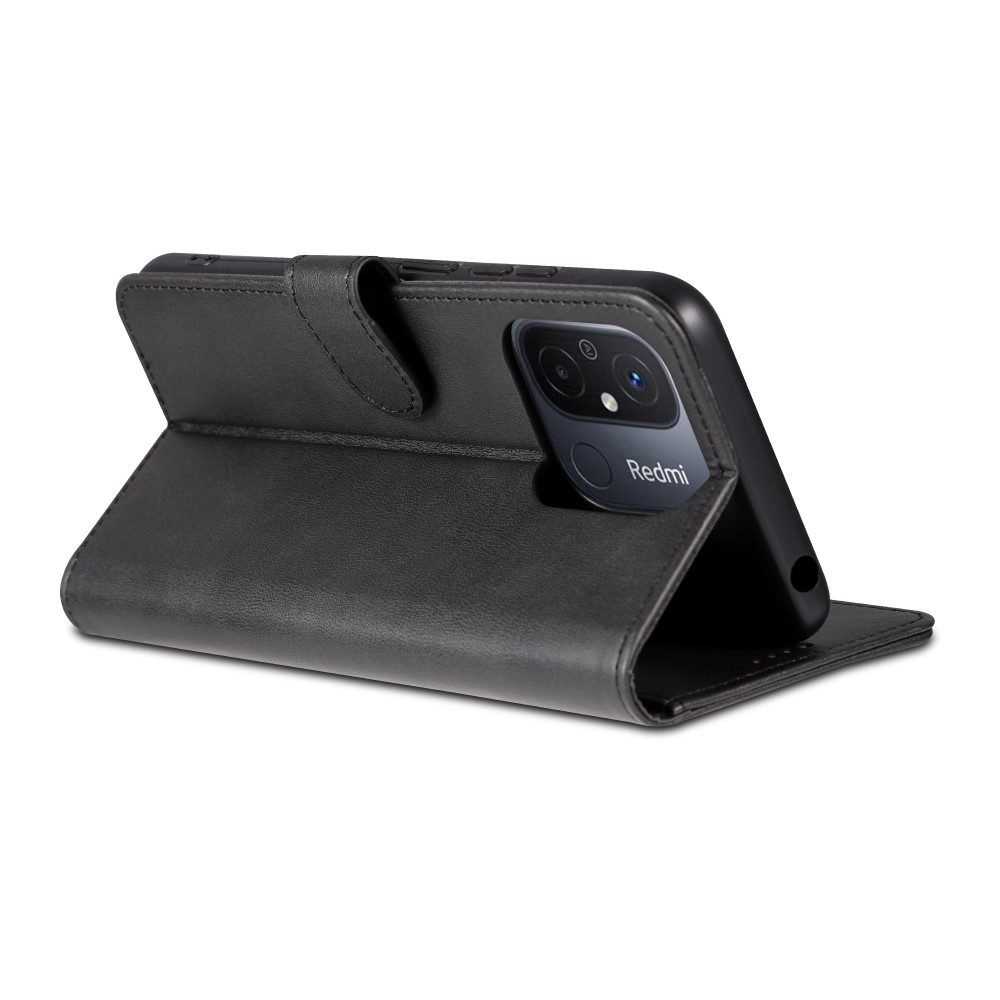 AZNS AZNS Xiaomi Redmi 12C 4G Fodral Läder Svart