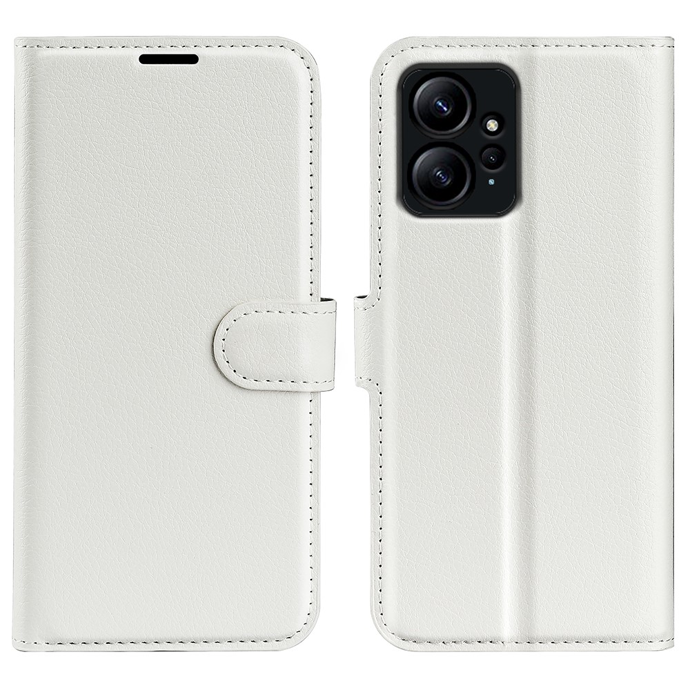  Xiaomi Redmi Note 12 4G Fodral Litchi Läder Vit