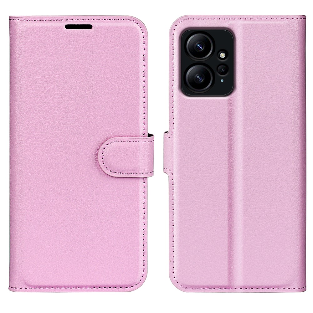  Xiaomi Redmi Note 12 4G Fodral Litchi Läder Ljus Rosa