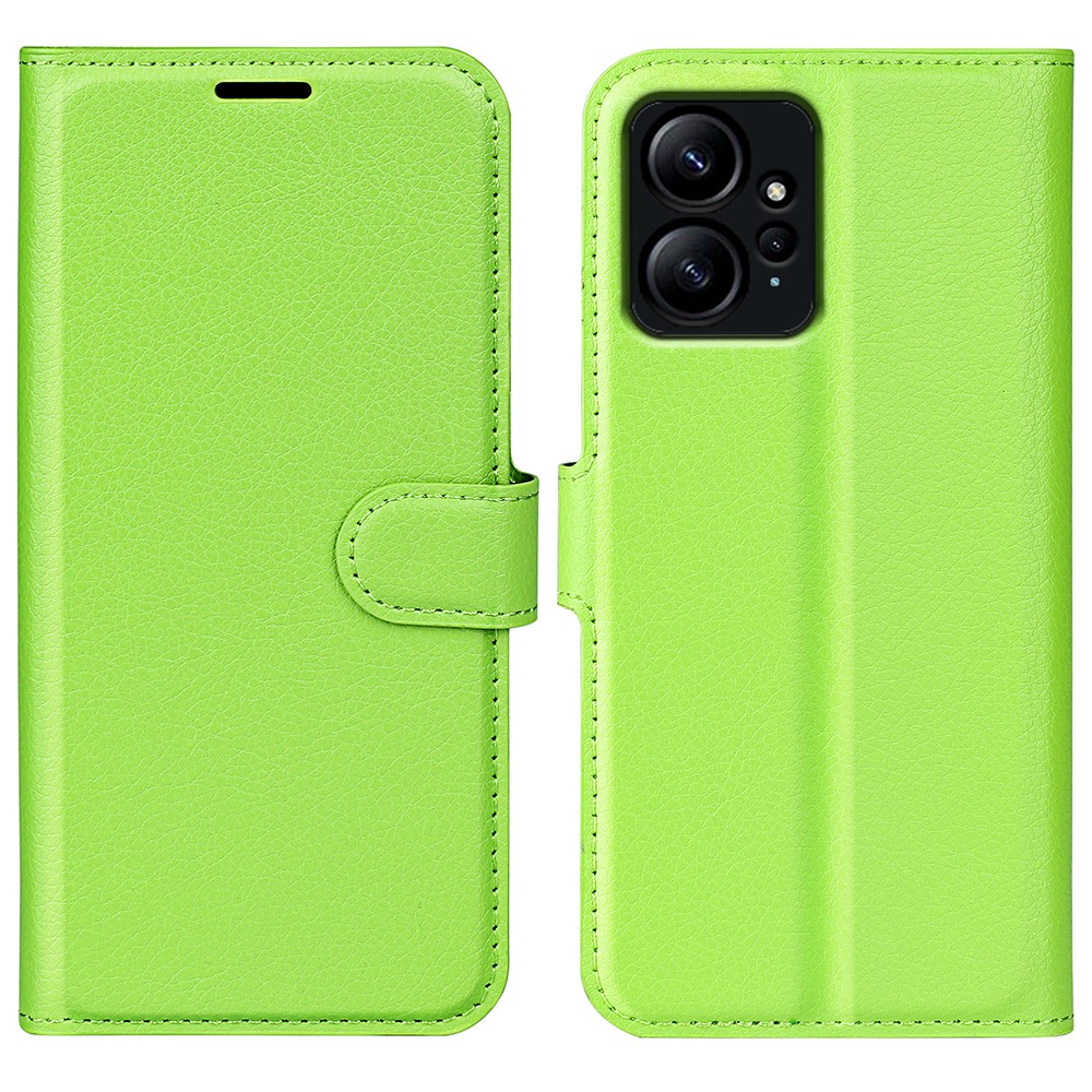  Xiaomi Redmi Note 12 4G Fodral Litchi Läder Grön