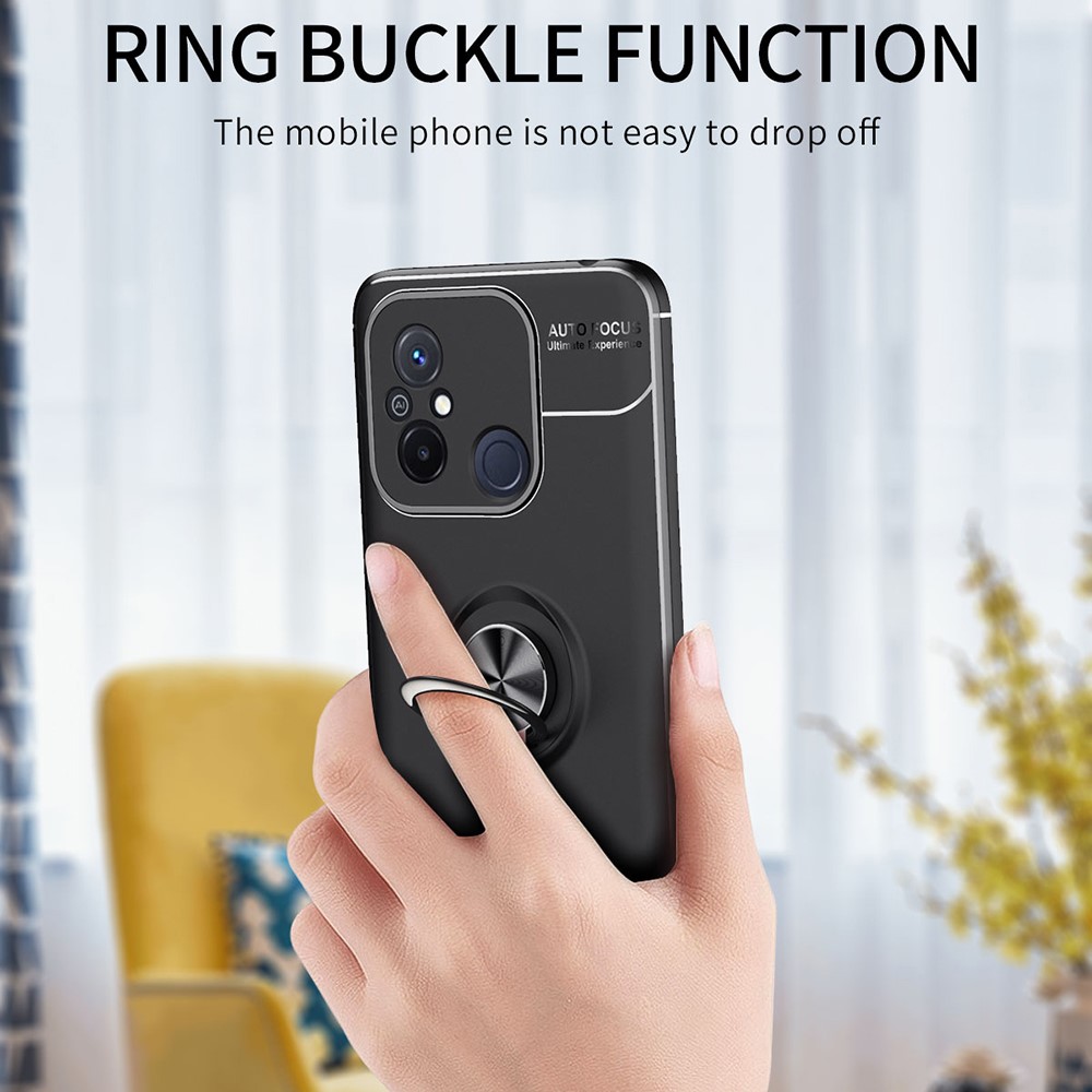  Xiaomi Redmi 12C 4G Skal Ring Svart/Blå