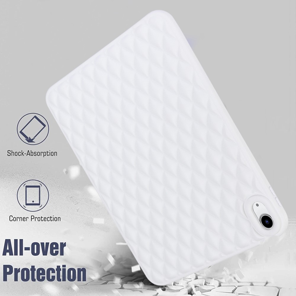  iPad Air 2026-2020 Skal Diamond Textur TPU Vit