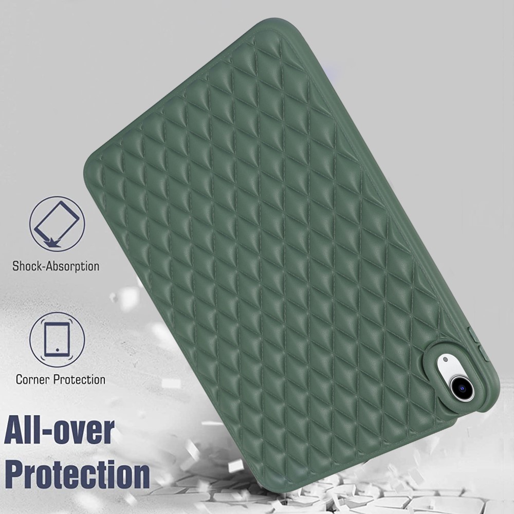  iPad Air 2026-2020 Skal Diamond Textur TPU Mörk Grön