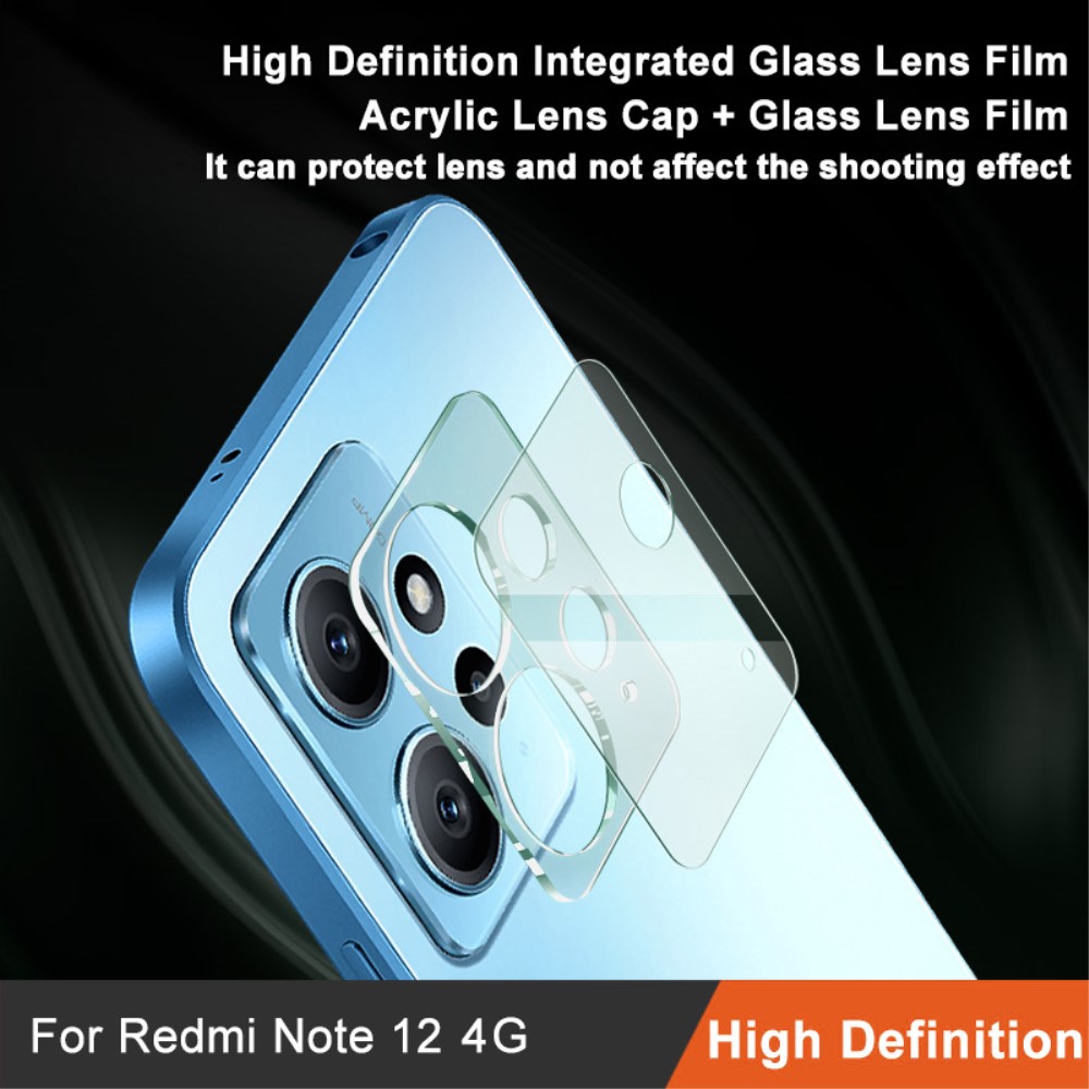 IMAK IMAK Xiaomi Redmi Note 12 4G Linsskydd Akryl/Härdat Glas