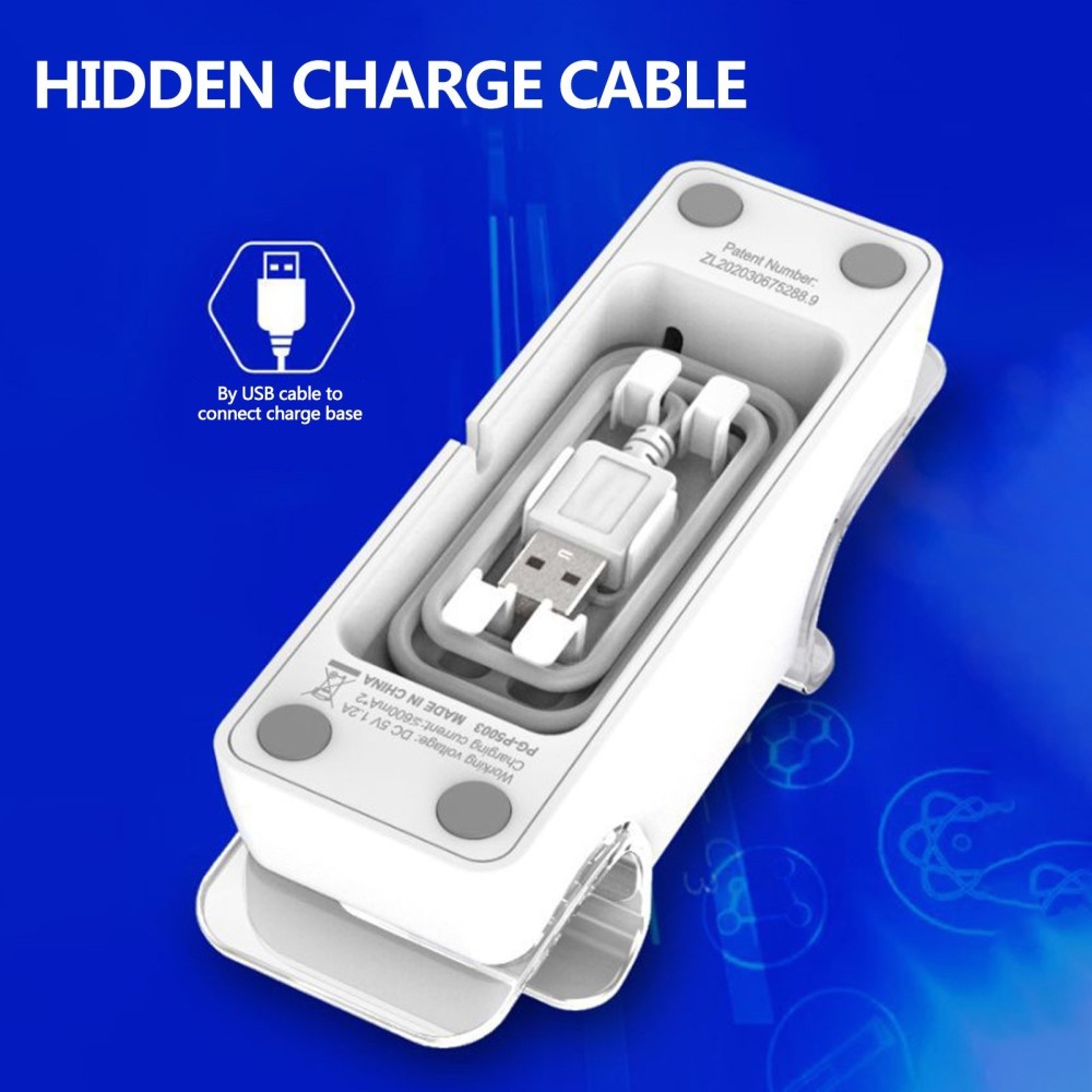iPega iPega LED Laddstation För 2x PS5 DualSense Handkontroller Vit