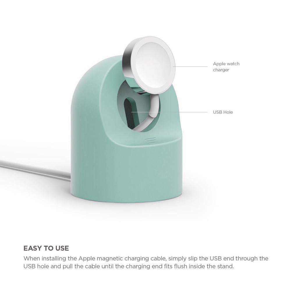  Apple Watch Silikon Stativ Grön
