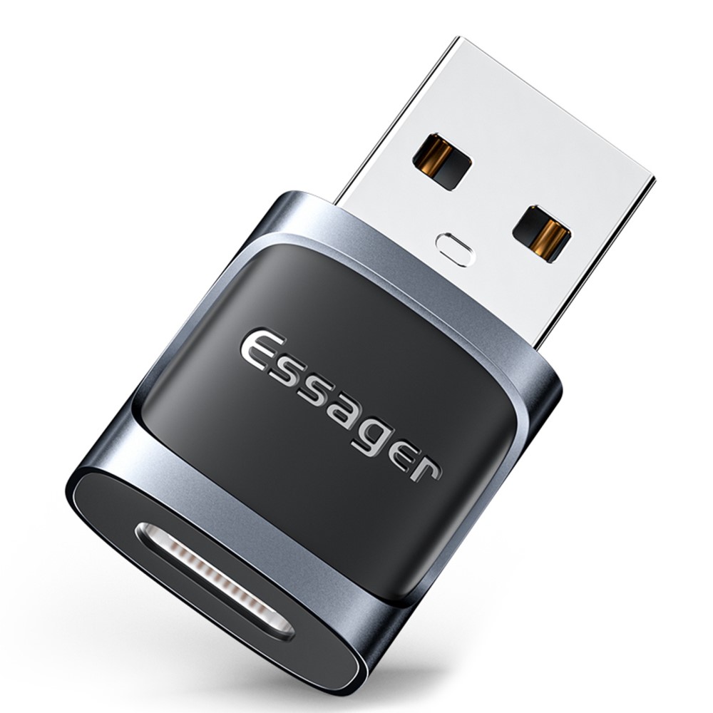 ESSAGER ESSAGER USB-C Hona till USB-A 3.0 Adapter, 5Gbps Blå