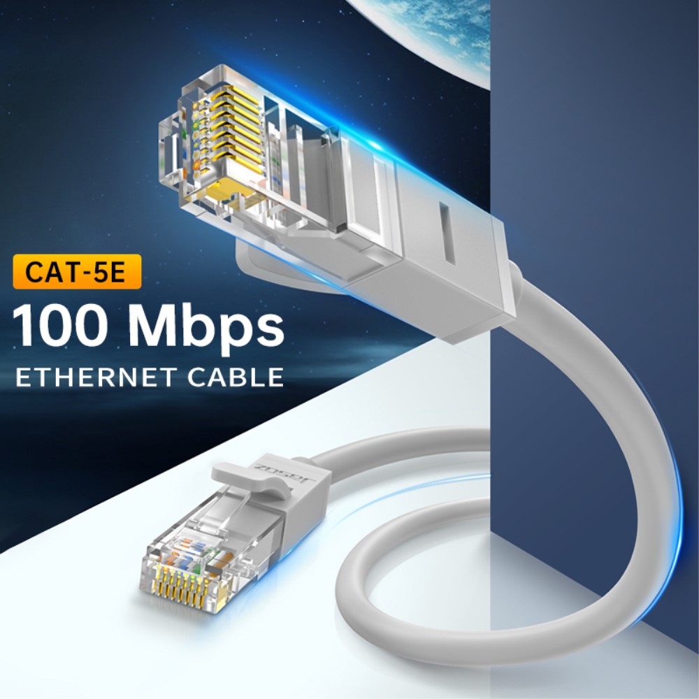 JASOZ JASOZ 1m Cat5e RJ45 UTP Nätverkskabel Grå