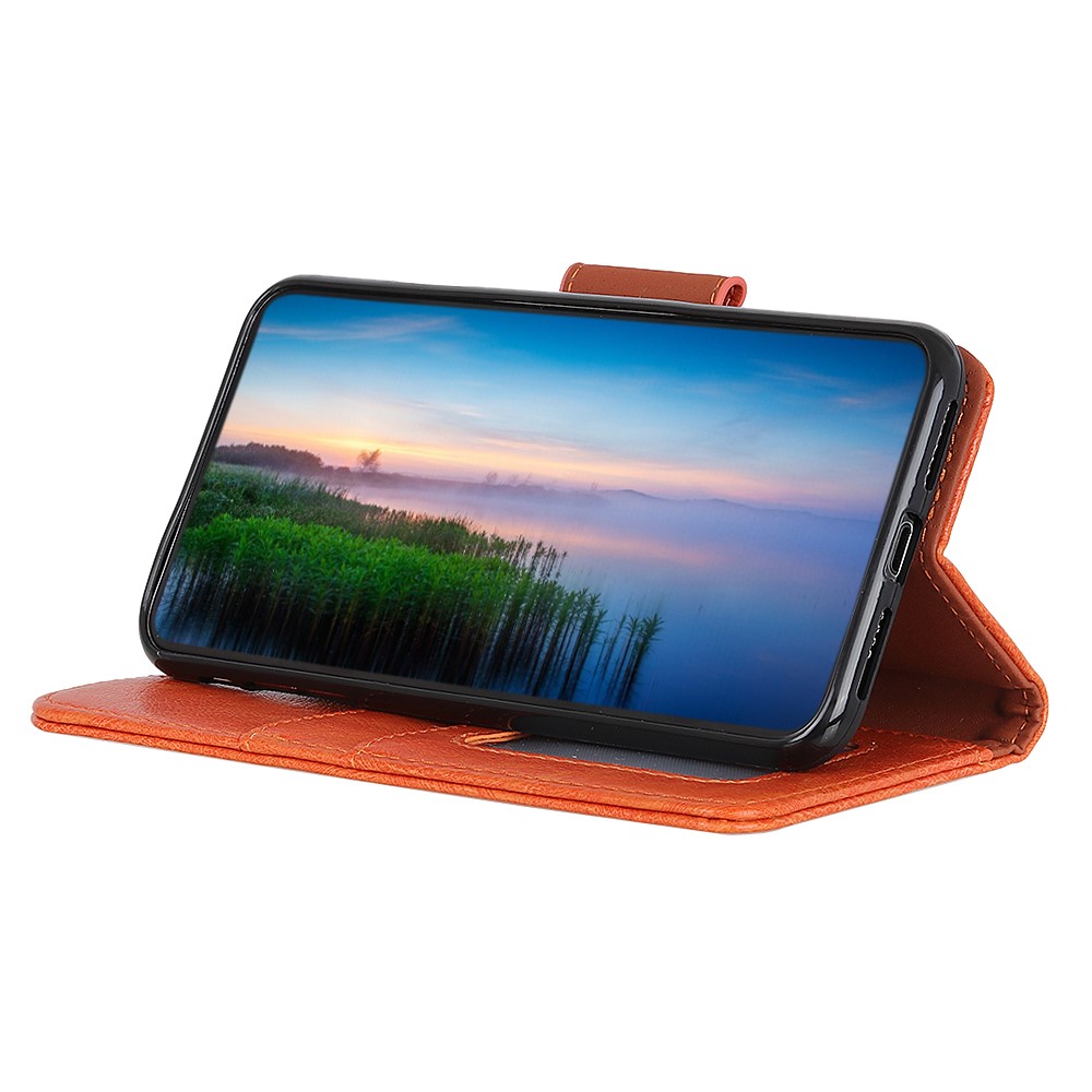  Motorola Edge 40 Pro 5G Fodral Split Läder Orange