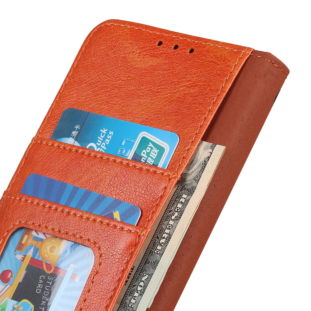  Motorola Edge 40 Pro 5G Fodral Split Läder Orange