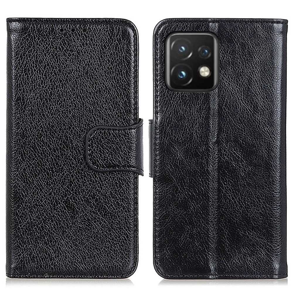  Motorola Edge 40 Pro 5G Fodral Split Läder Svart