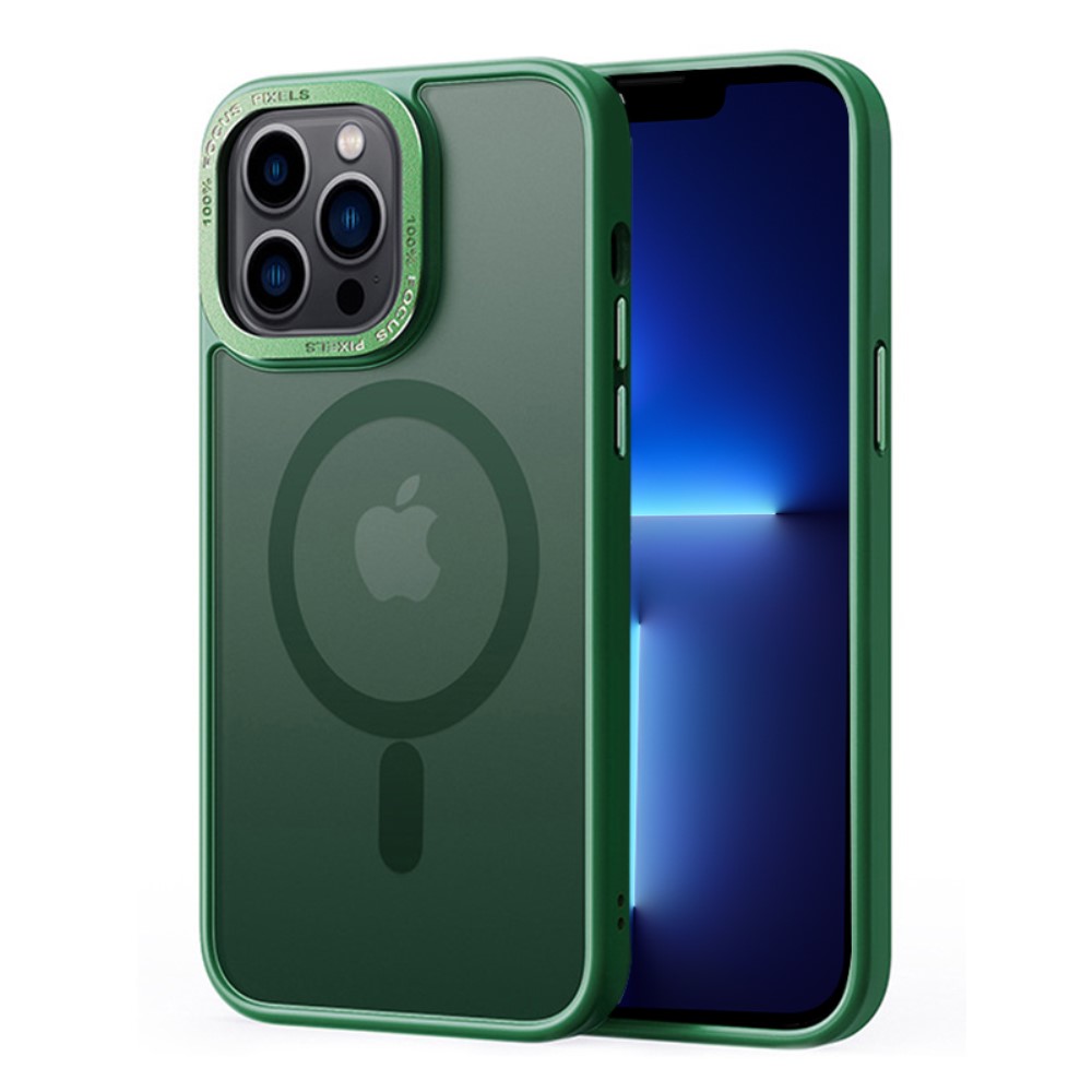  iPhone 13 Pro Max Skal MagSafe Hybrid Matt Grön