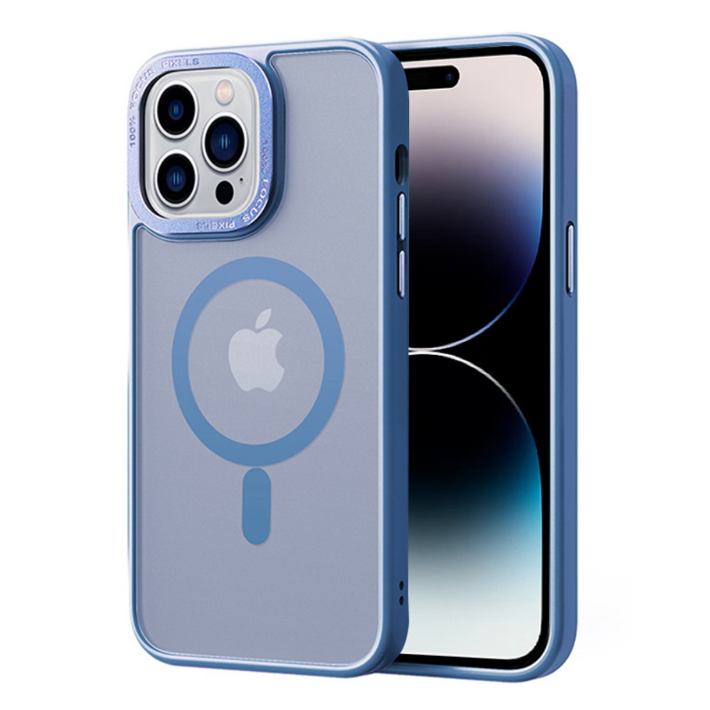  iPhone 14 Pro Skal MagSafe Hybrid Matt Baby Blue