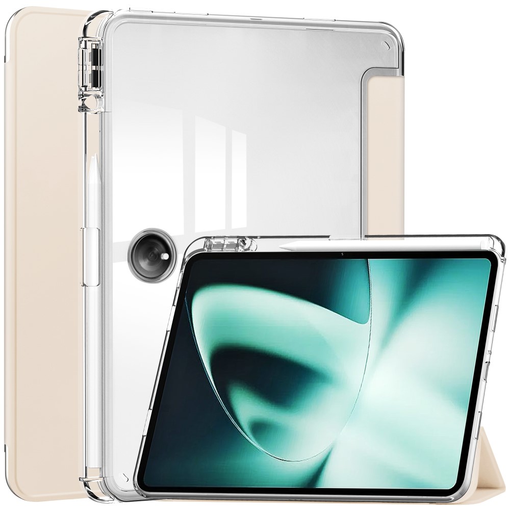 OnePlus Pad Fodral Hybrid Med Pennhållare Aprikos