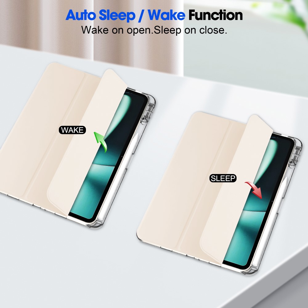  OnePlus Pad Fodral Hybrid Med Pennhållare Aprikos