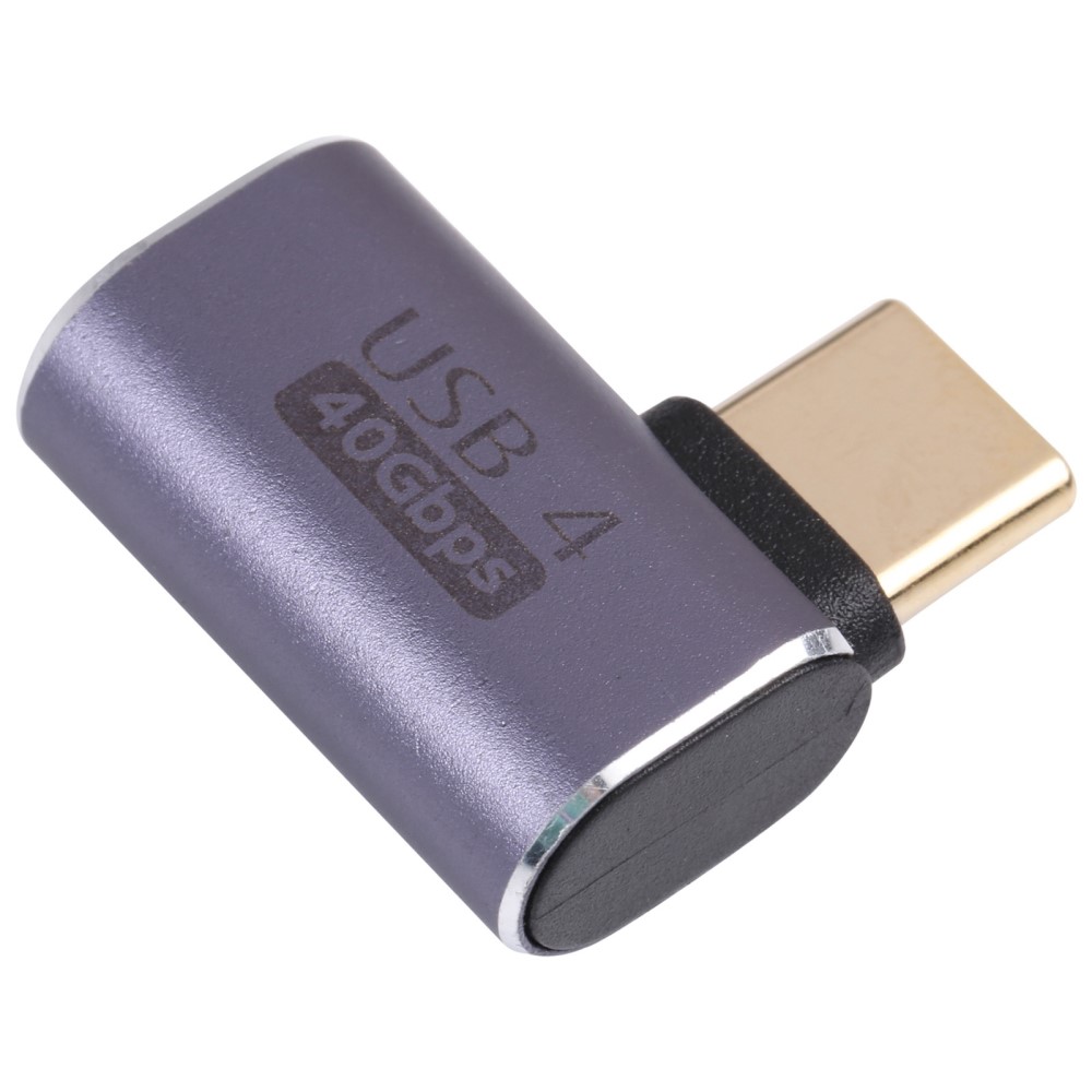  USB-C Hane - USB-C Hona Adapter Elbow USB 4.0 Aluminium Blå