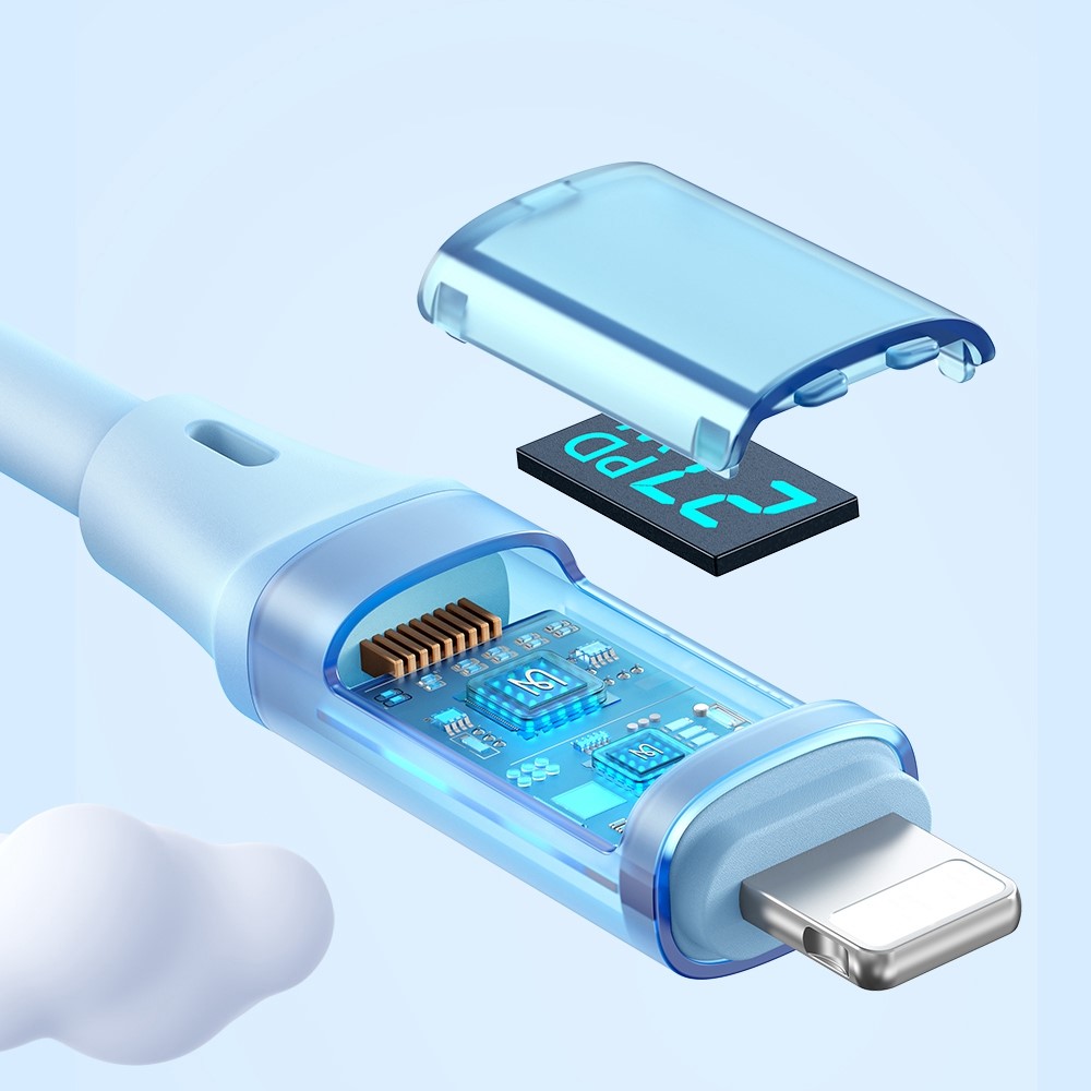MCDODO Mcdodo 36W 1.8m PD USB-C - Lightning LED Silikon Kabel Blå