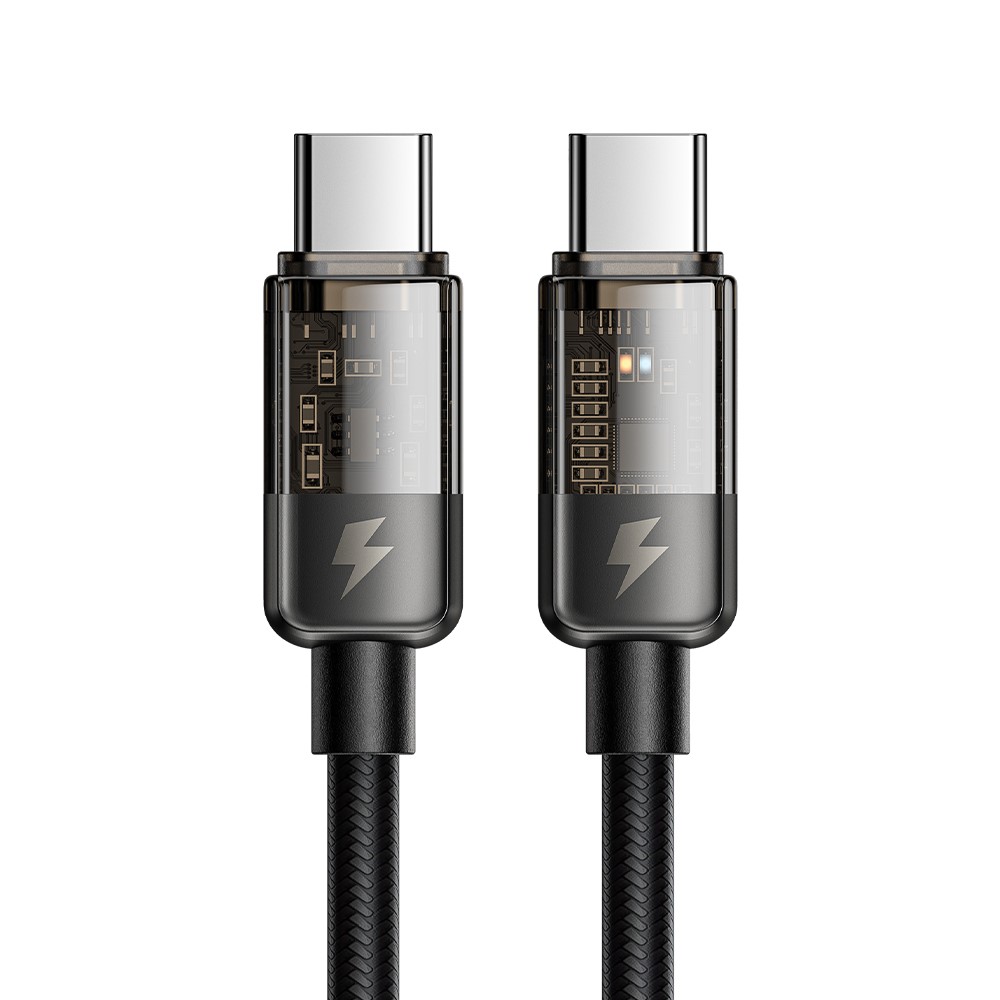 MCDODO Mcdodo 1.8m 100W USB-C - USB-C Auto Off Kabel Svart