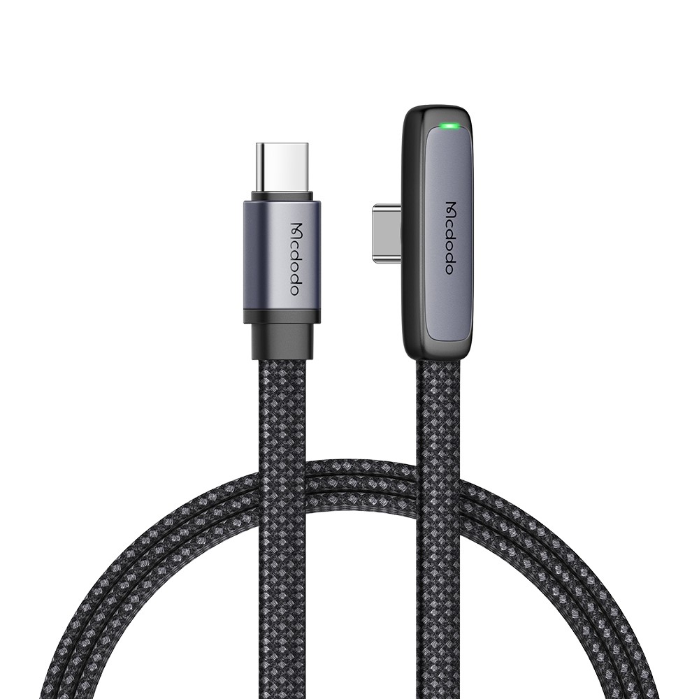 MCDODO Mcdodo 1.2m 65W PD USB-C - USB-C Elbow Kabel Svart