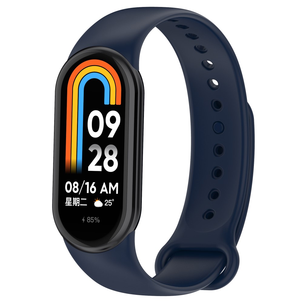  Xiaomi Smart Band 10/9/8 Armband Solid Silikon Mörk Blå
