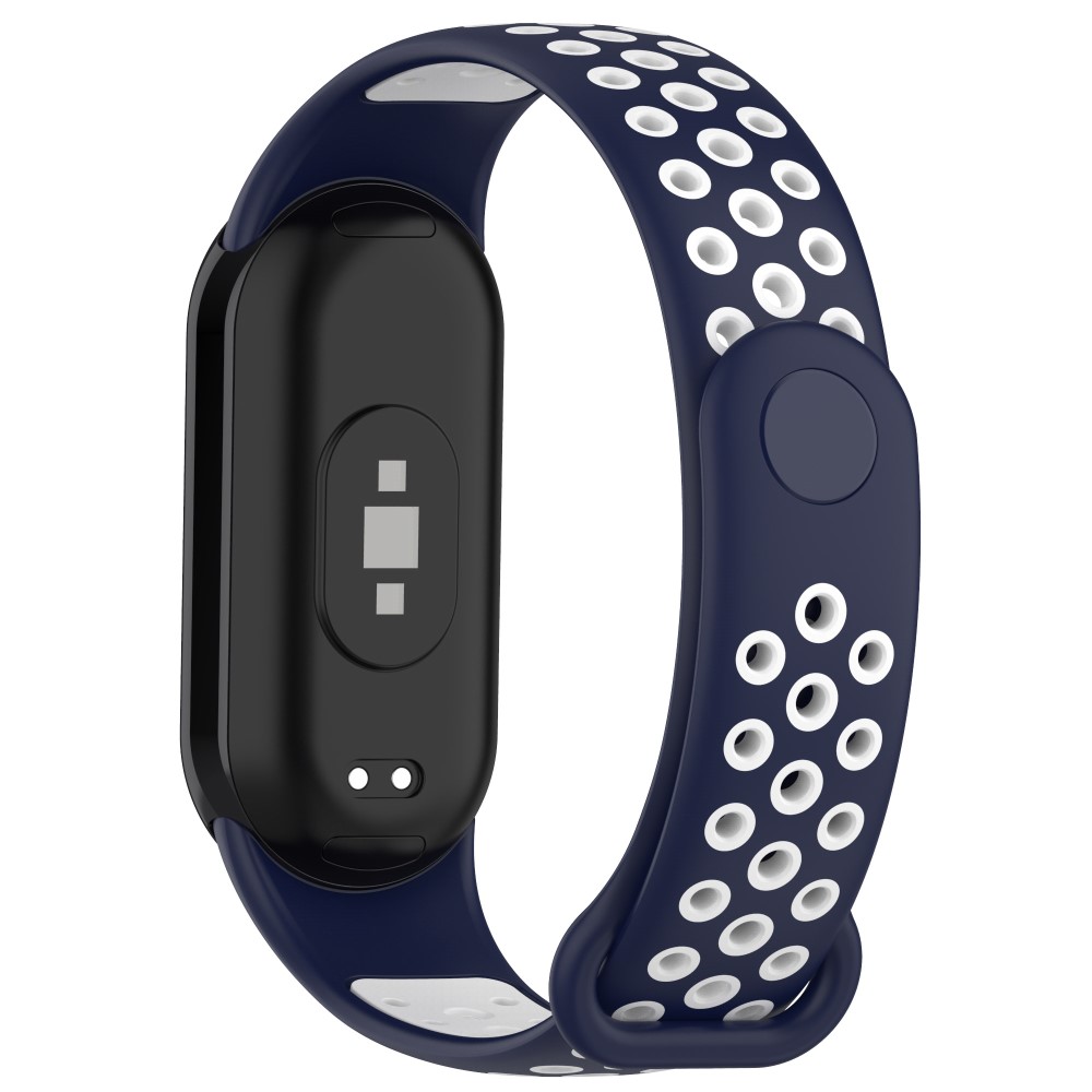  Xiaomi Smart Band 10/9/8 Träningsarmband Dual-Color Blå/Vit