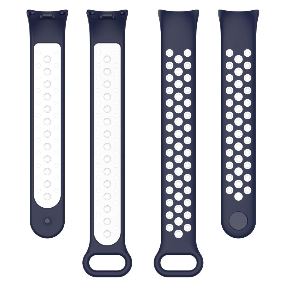  Xiaomi Smart Band 10/9/8 Träningsarmband Dual-Color Blå/Vit