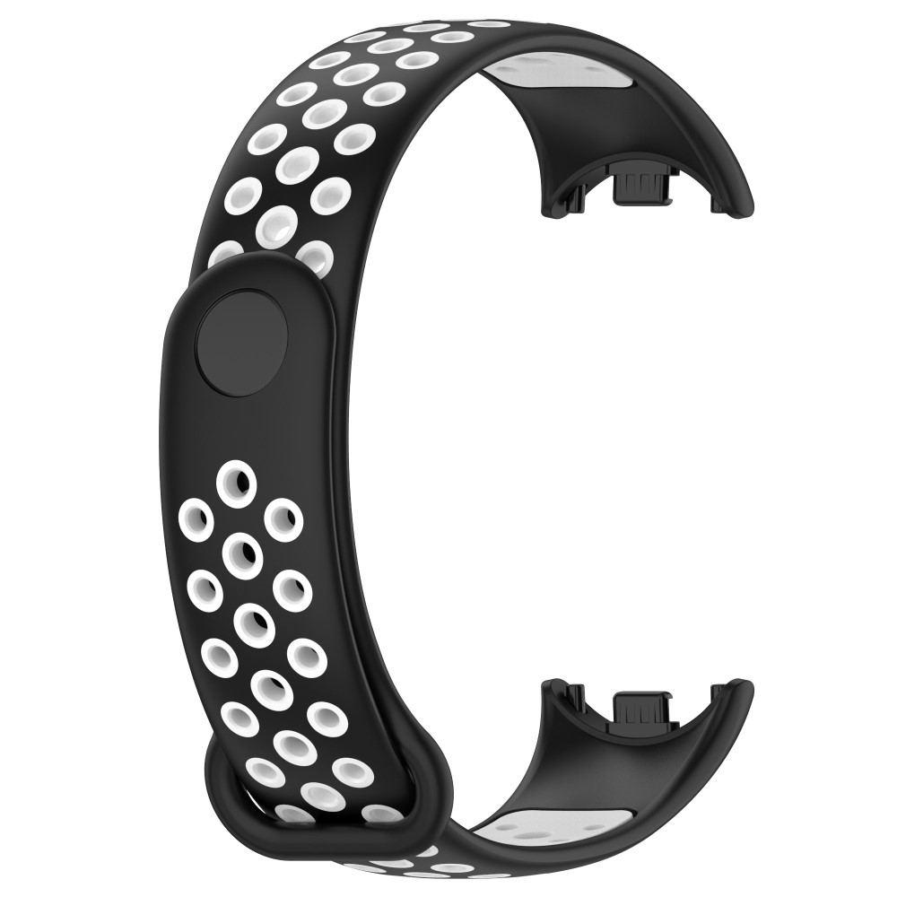 Xiaomi Smart Band 10/9/8 Träningsarmband Dual-Color Svart/Vit