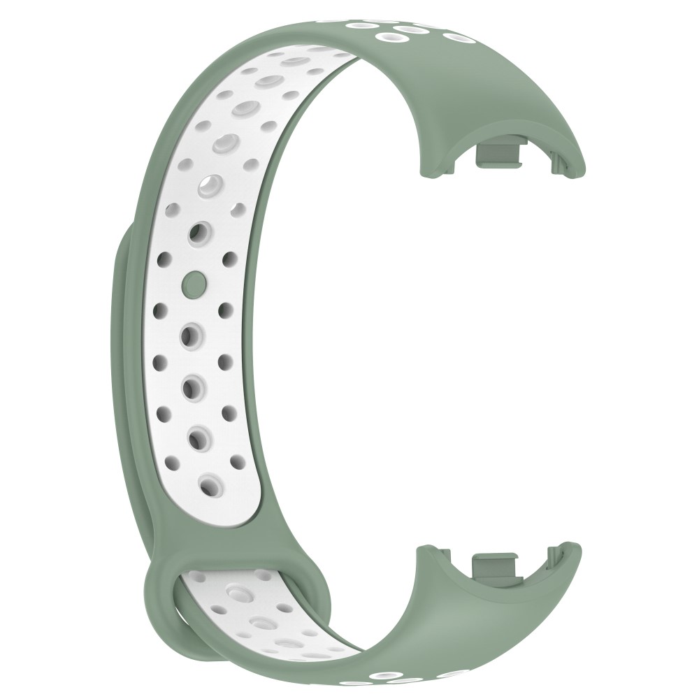  Xiaomi Smart Band 10/9/8 Träningsarmband Dual-Color Grön/Vit