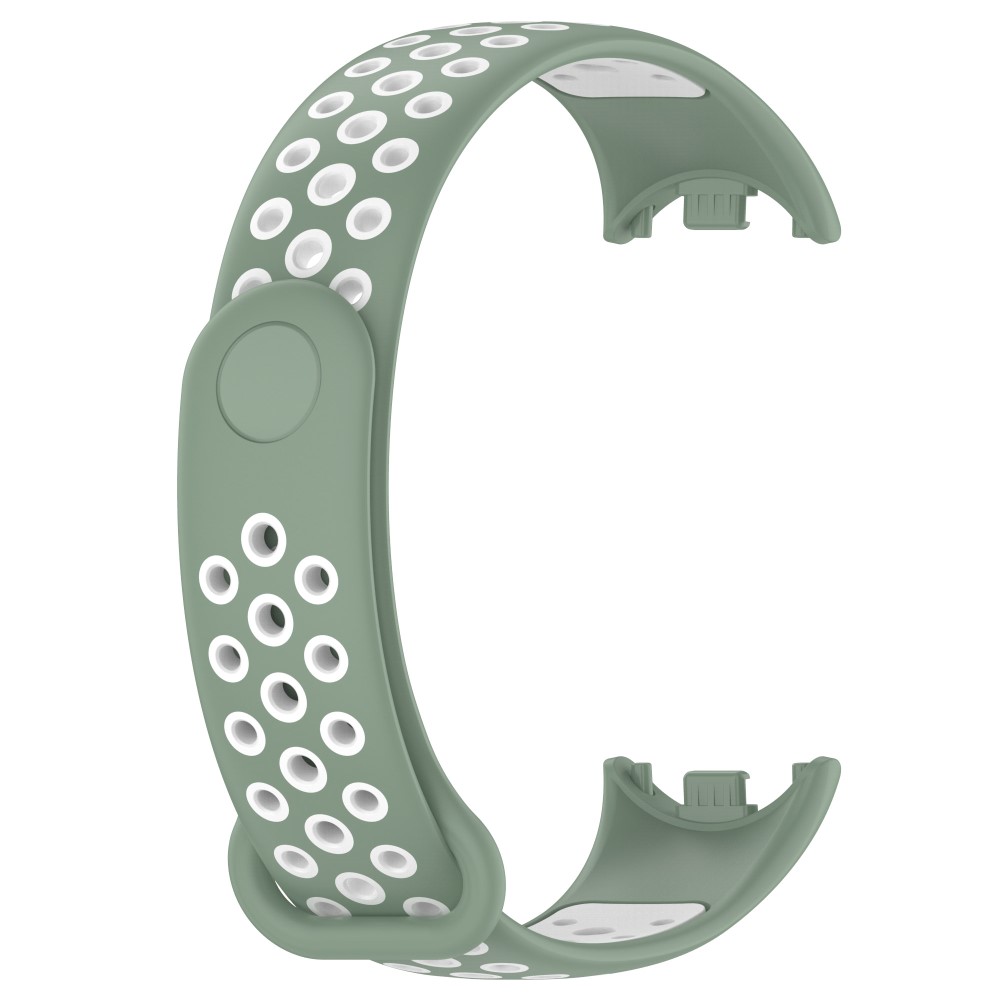  Xiaomi Smart Band 10/9/8 Träningsarmband Dual-Color Grön/Vit