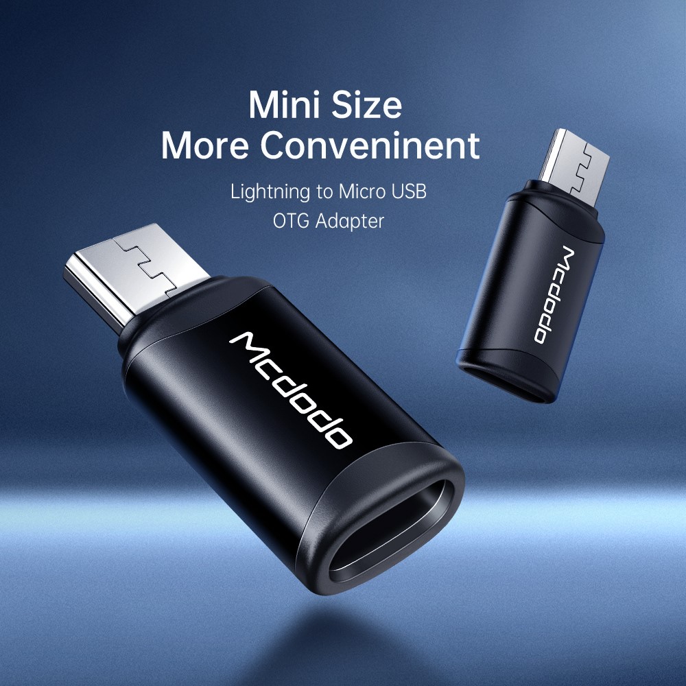 MCDODO Mcdodo Lightning Hona - MicroUSB Hane Adapter Svart