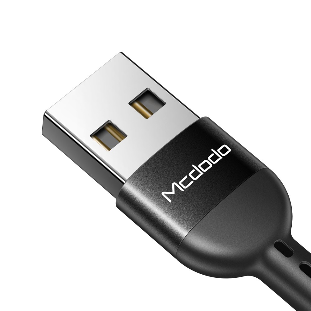 MCDODO Mcdodo 1.8m QC 3.0/4.0 USB-C Flexibel Nylon Kabel Svart