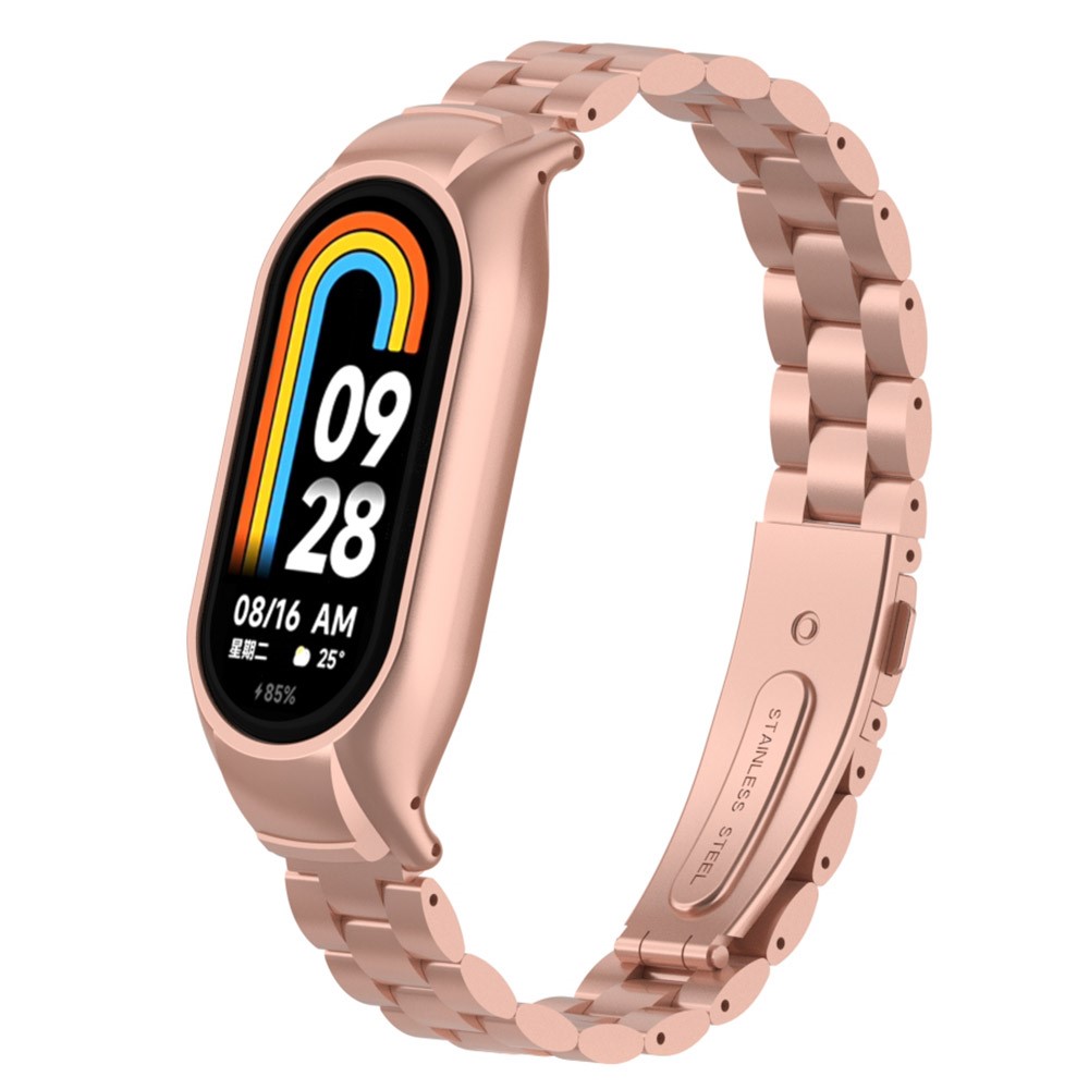  Xiaomi Smart Band 8 Lyxigt Metallarmband Roséguld