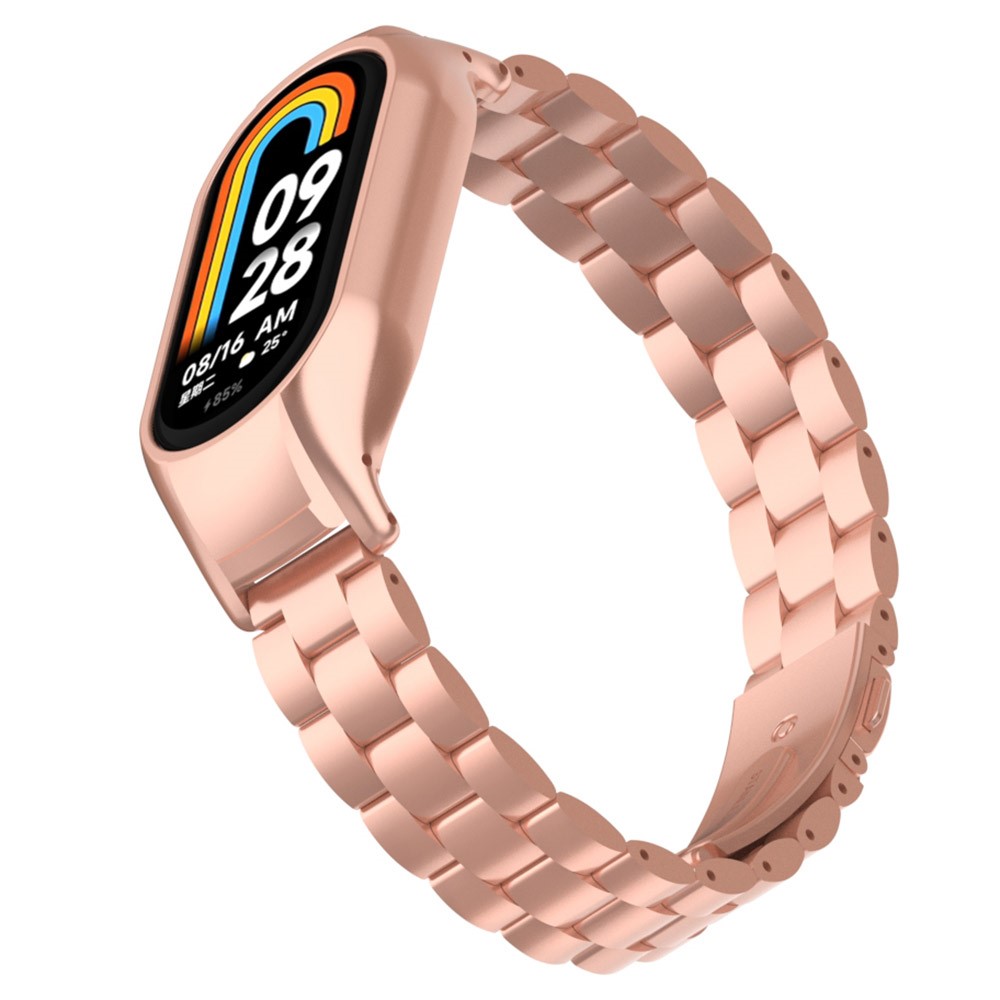  Xiaomi Smart Band 8 Lyxigt Metallarmband Roséguld