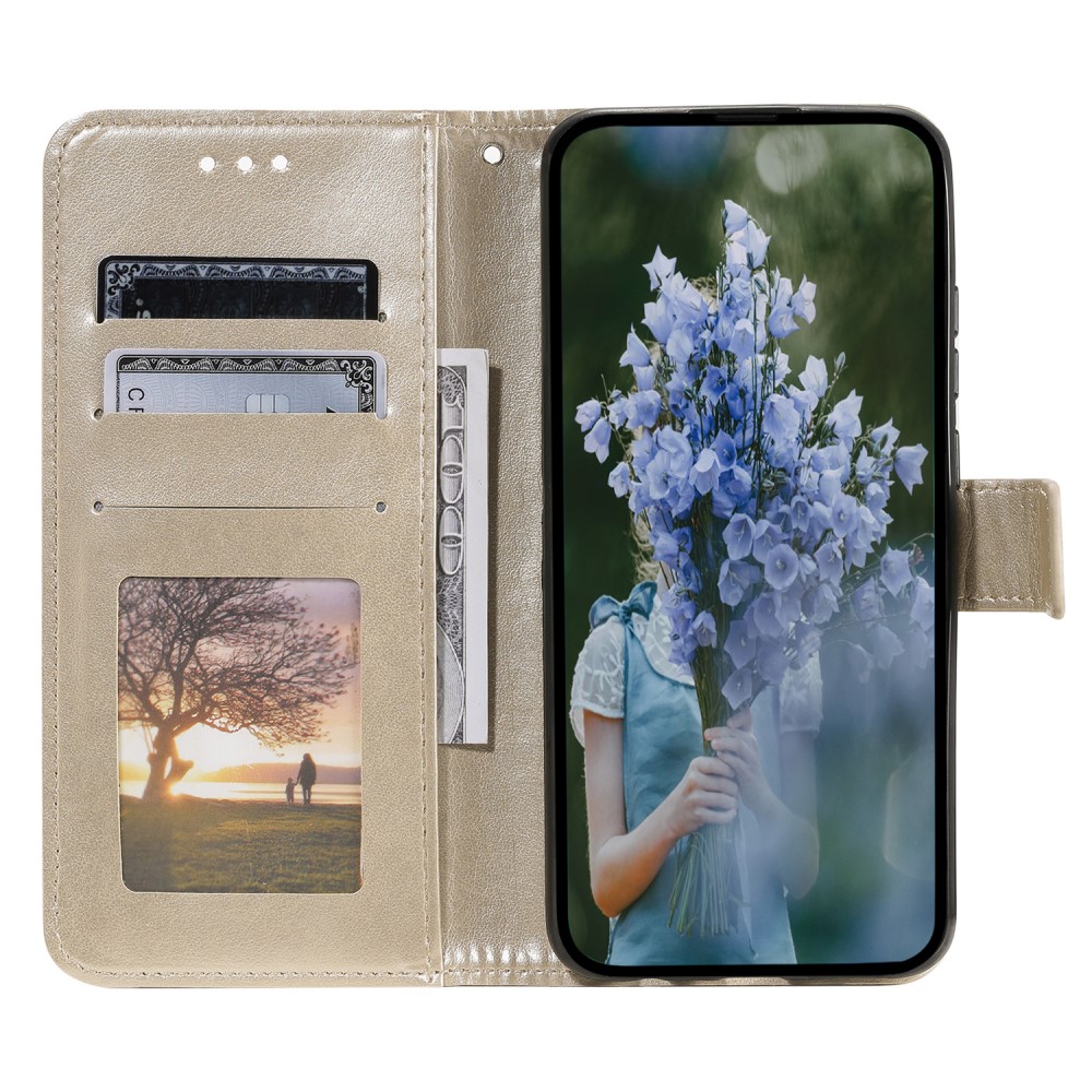  Sony Xperia 1 V Fodral Mandala Läder Guld