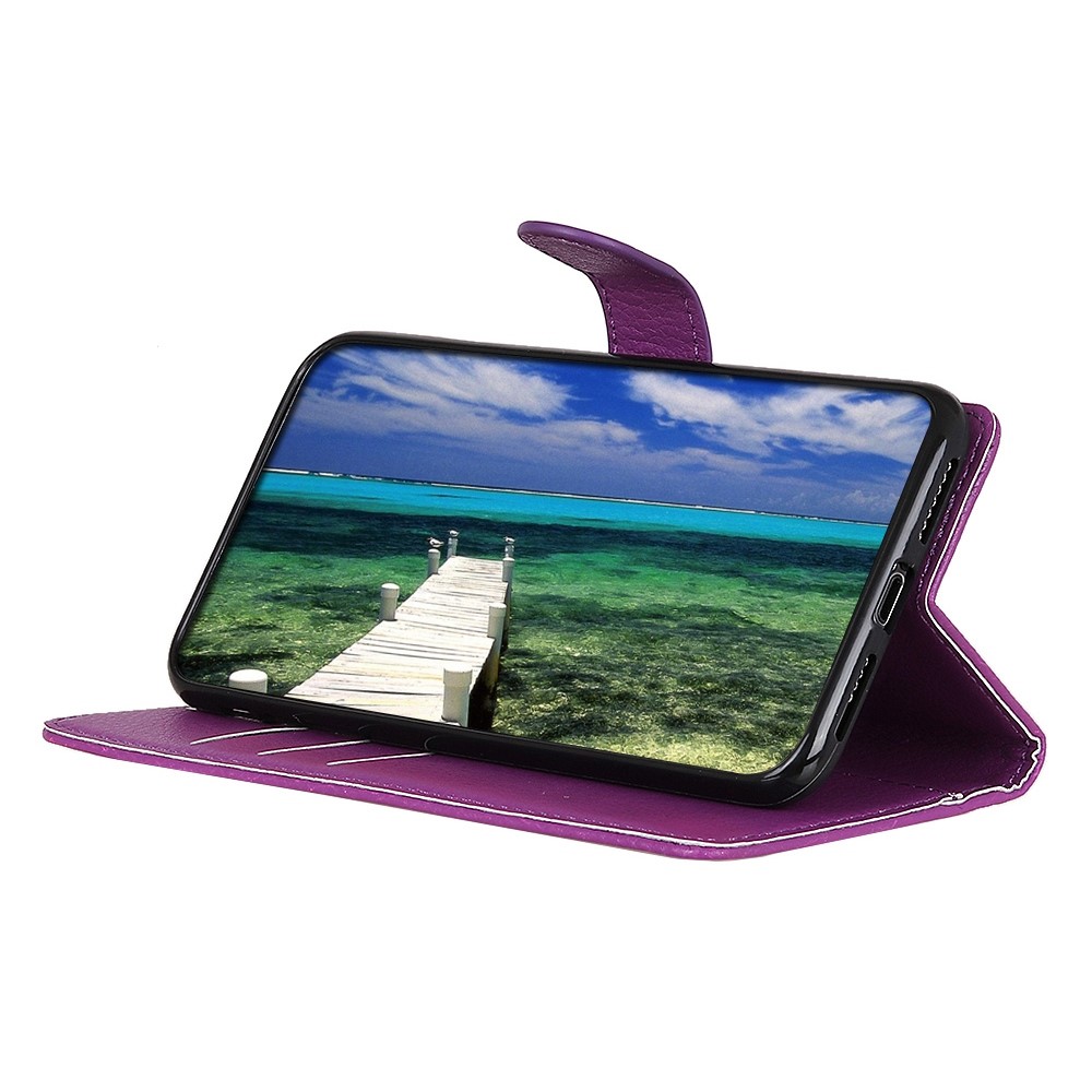  Sony Xperia 1 V Fodral Litchi Läder Lila