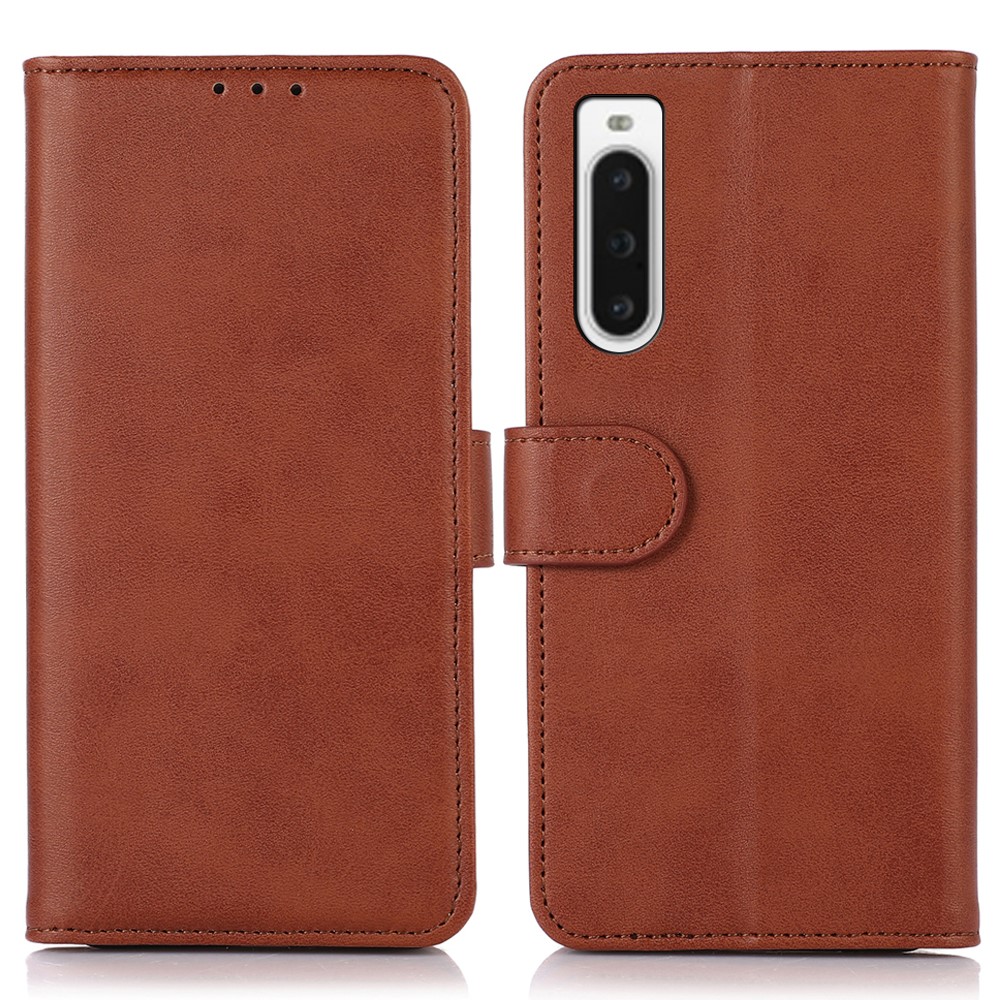  Sony Xperia 10 V Fodral Läder Brun