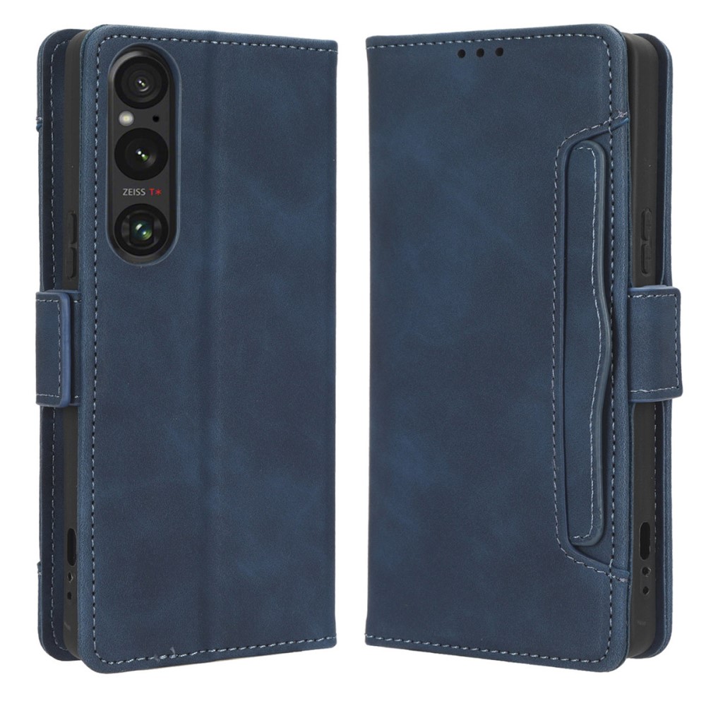  Sony Xperia 1 V Fodral Med Avtagbart Kortfodral Blå