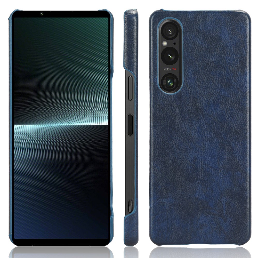  Sony Xperia 1 V Skal Slim Läder Blå