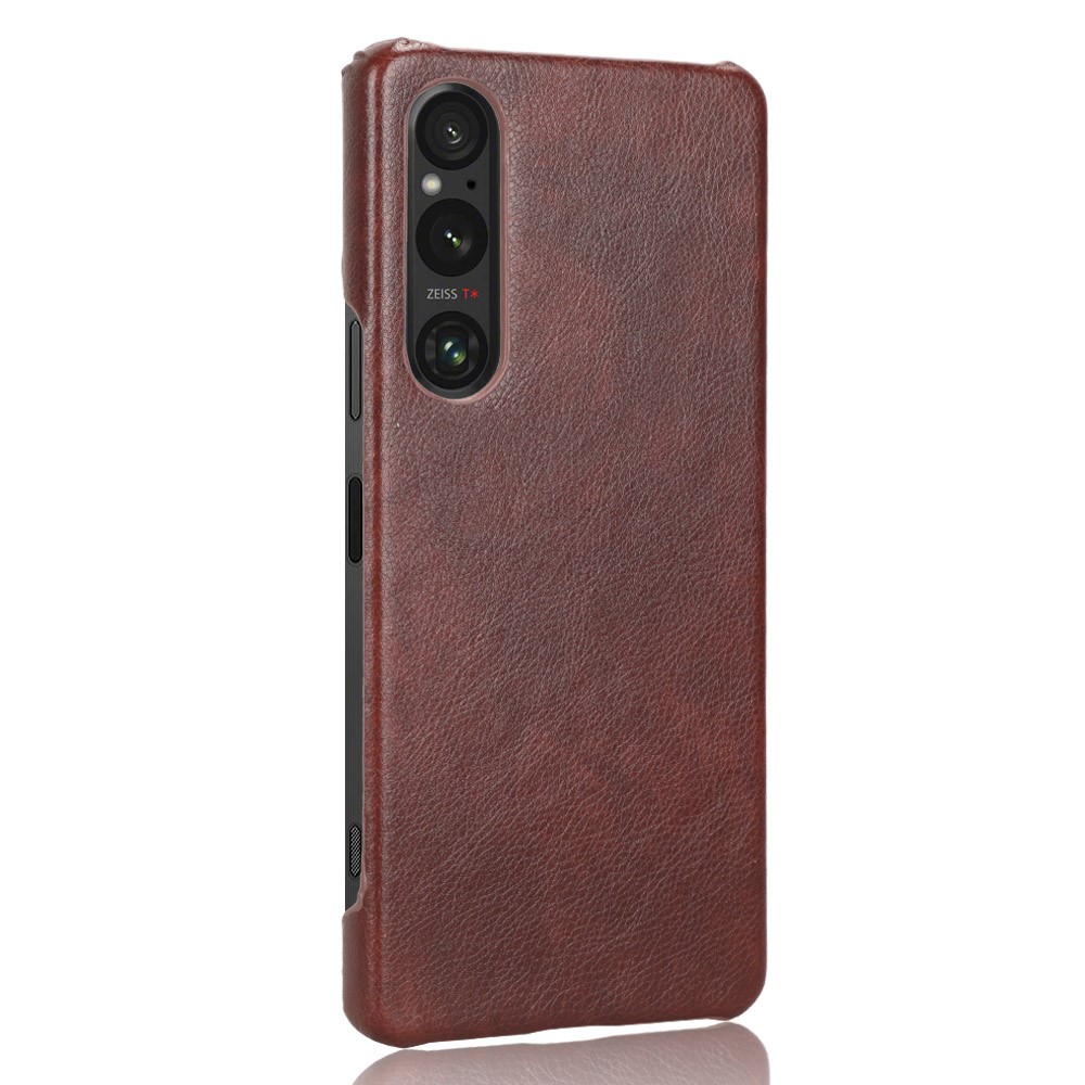  Sony Xperia 1 V Skal Slim Läder Brun