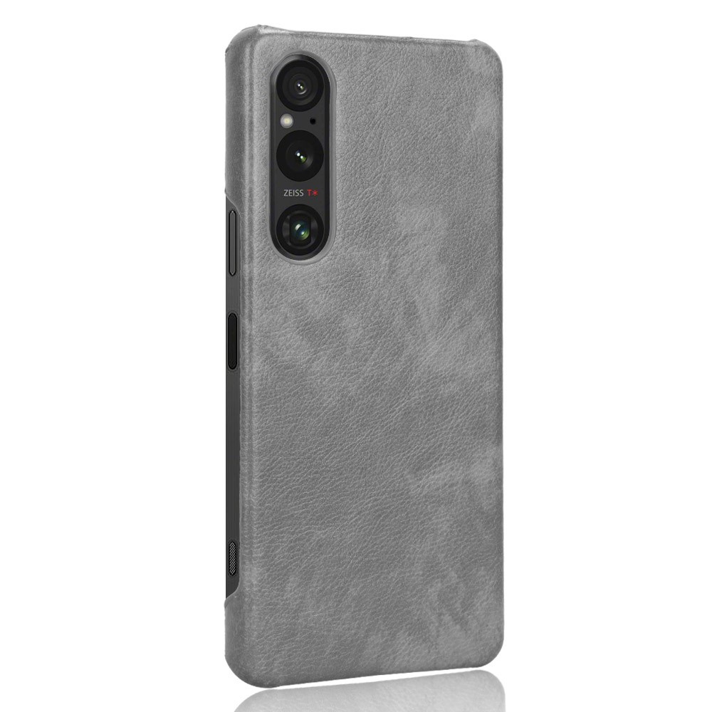  Sony Xperia 1 V Skal Slim Läder Grå