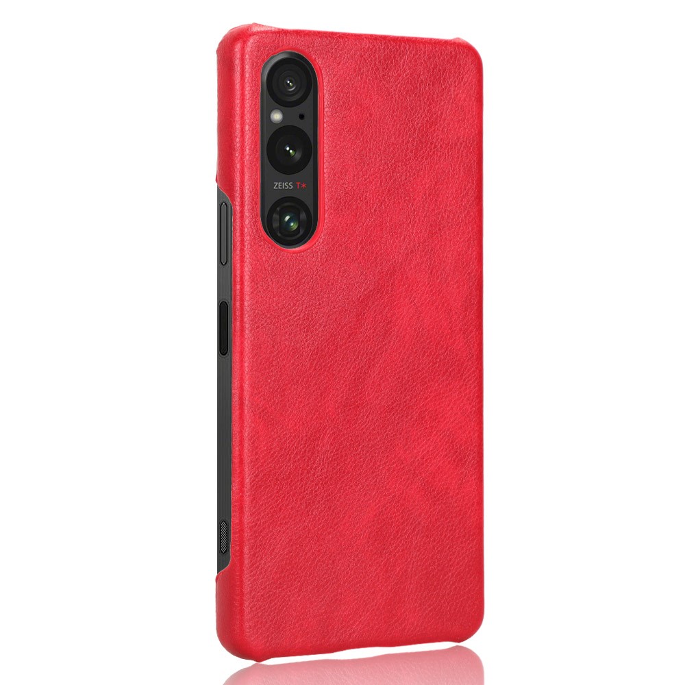  Sony Xperia 1 V Skal Slim Läder Röd