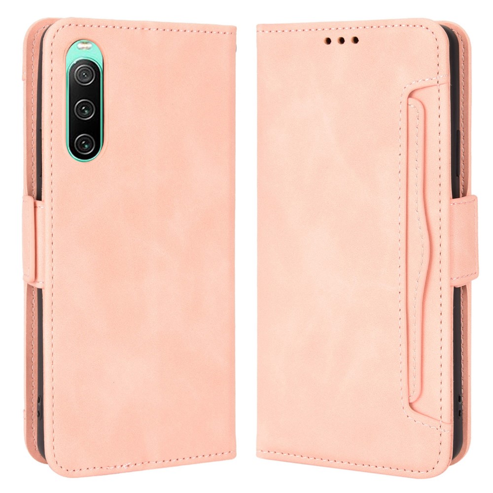  Sony Xperia 10 V Fodral Med Avtagbart Kortfodral Rosa