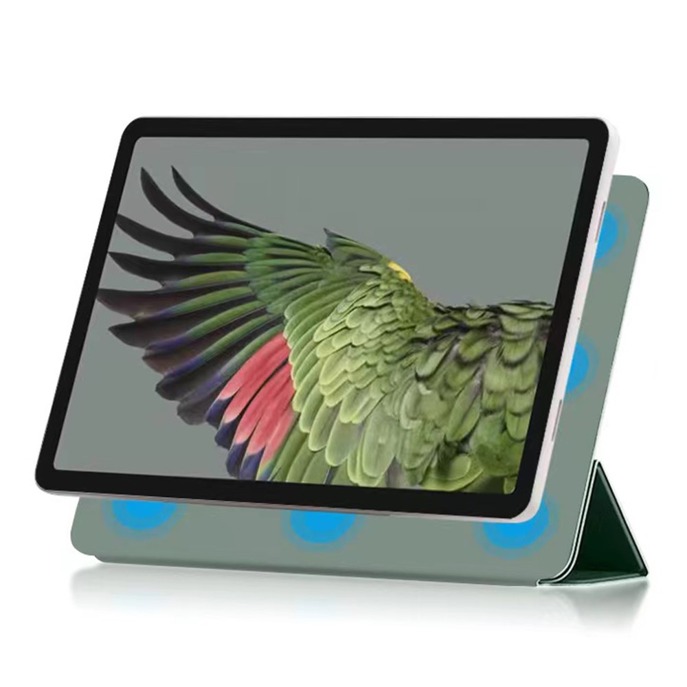  Google Pixel Tablet Fodral 2in1 Magnet Tri-Fold Grön